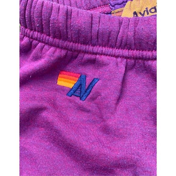 Aviator Nation Lightning Bolt magenta Joggers Sweatpants Women's XS - Picture 5 of 9